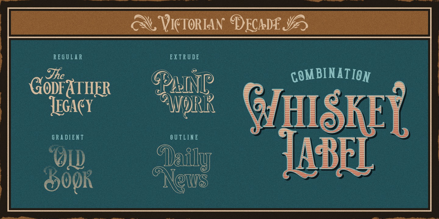 Example font Victorian Decade #6